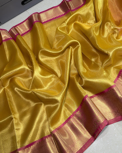BANARASI  KANCHIPURAM ZARI TISSUE  VASKAT  SAREE