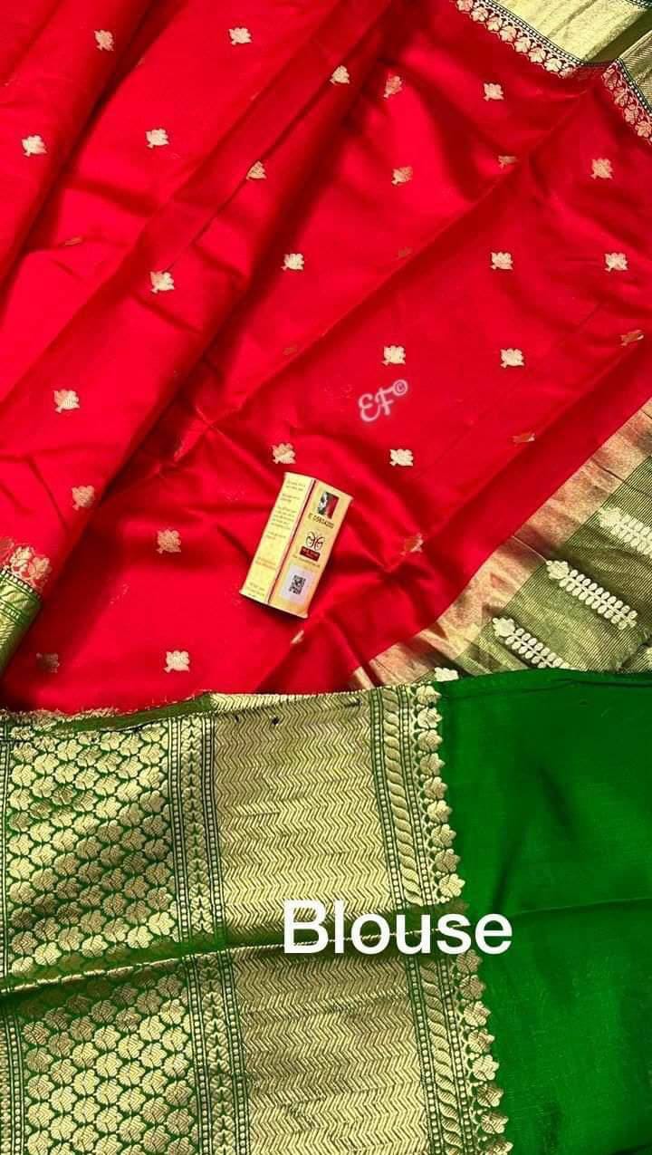 BANARASI SEMI KATAN SIK DYED SAREES