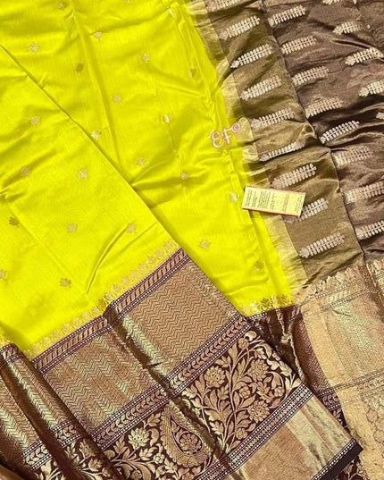 BANARASI SEMI KATAN SIK DYED SAREES