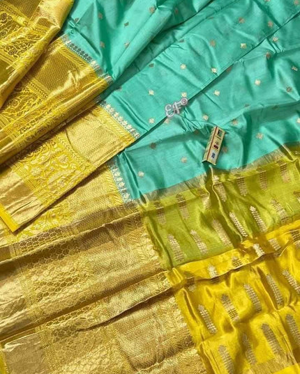 BANARASI SEMI KATAN SIK DYED SAREES