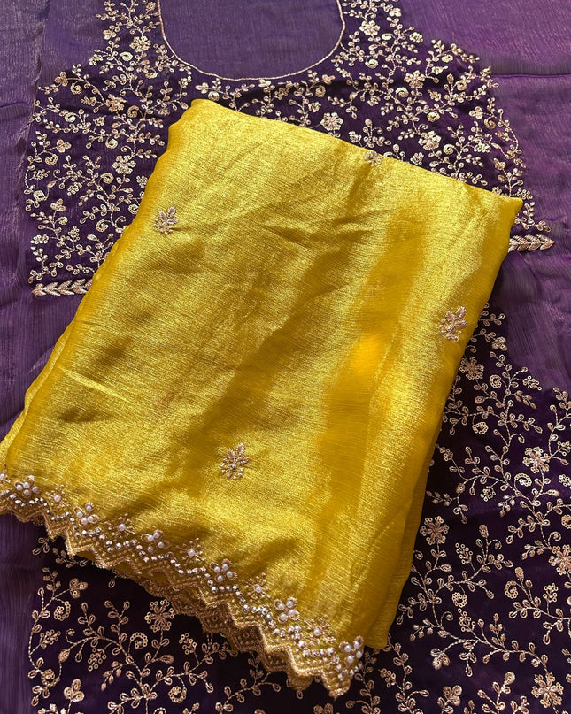 Crunchy chiffon crush silk