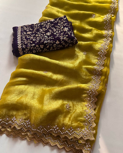 Crunchy chiffon crush silk