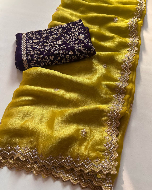 Crunchy chiffon crush silk