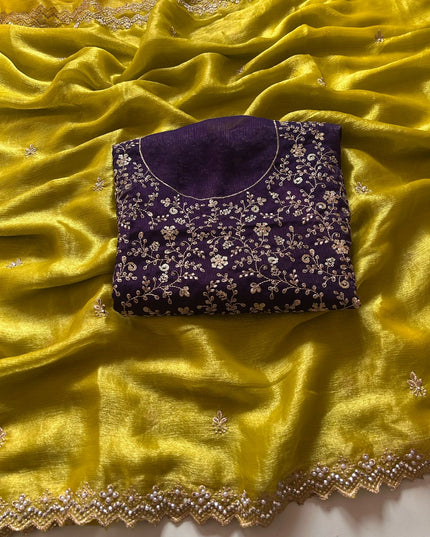 Crunchy chiffon crush silk