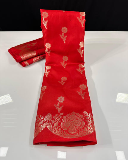 Premium soft Banarasi katan silk saree