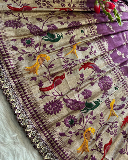 Kids Lehenga Paithani Sets For Festival