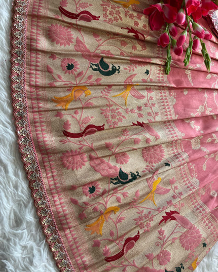 Kids Lehenga Paithani Sets For Festival