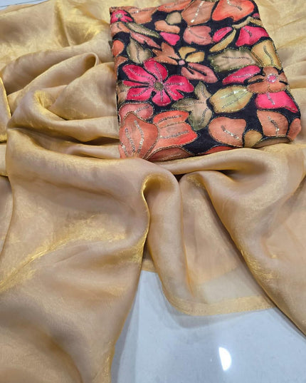 Fendy Sattin Dual Shad Saree