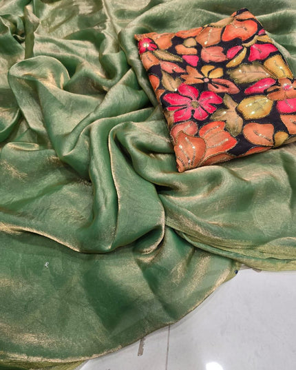 Fendy Sattin Dual Shad Saree