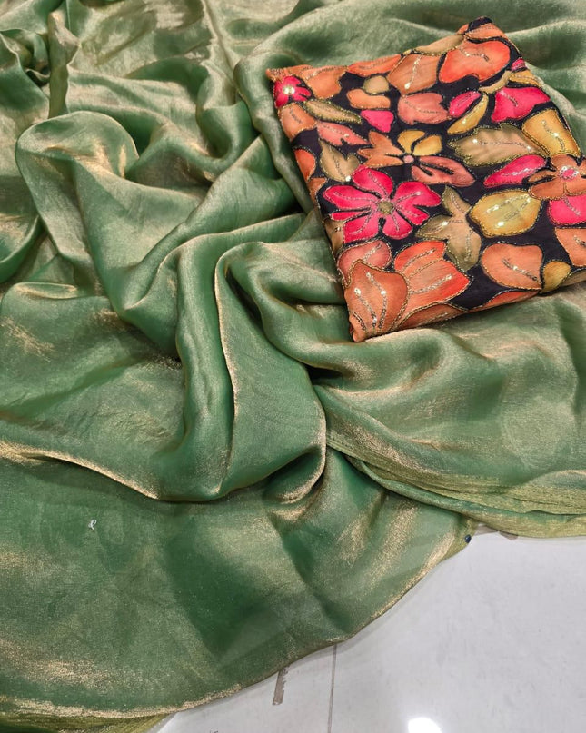 Fendy Sattin Dual Shad Saree