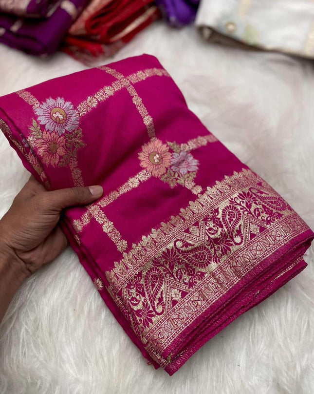 Pure Soft Russian Silk Saree