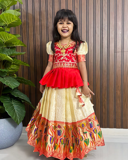 PAITHANI  KIDS LEHENGA CHOLI
