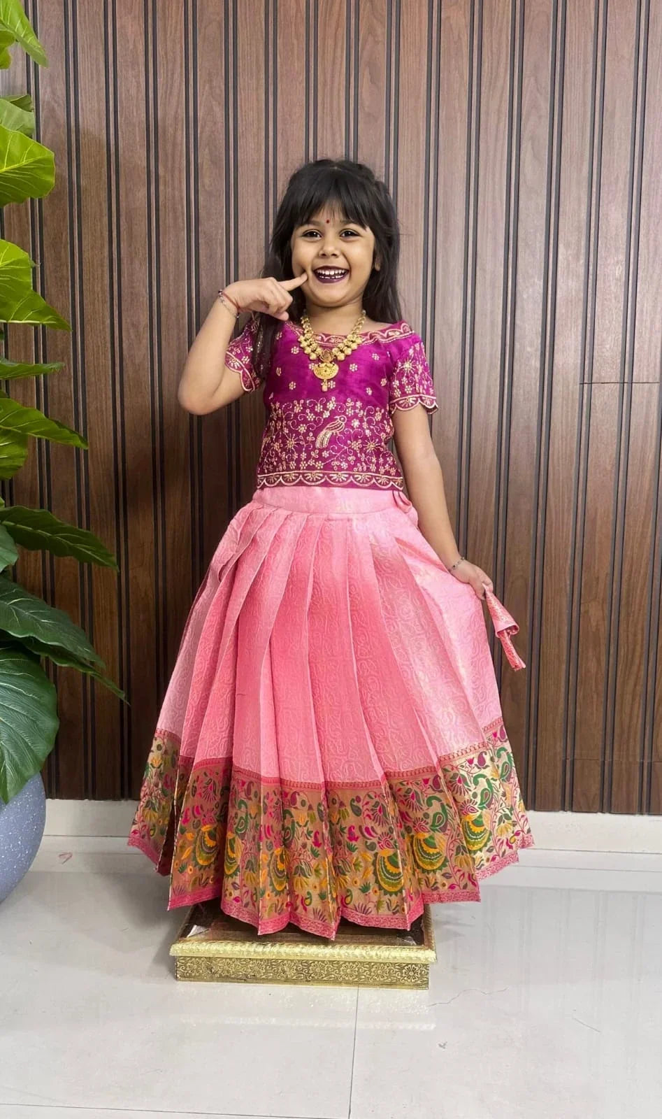 Paithani Kids Lehenga Choli