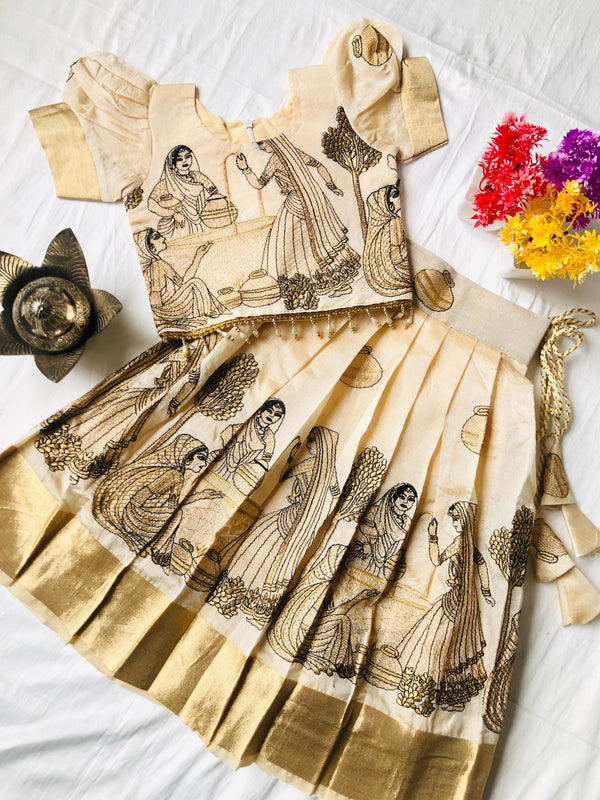 Vintage Kids Lehenga
