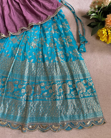 Peplum with Lehengha