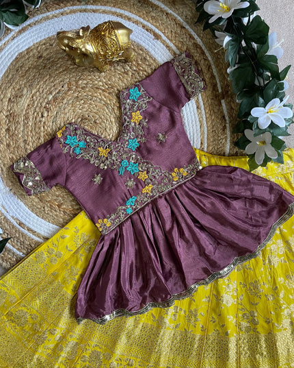 Peplum with Lehengha