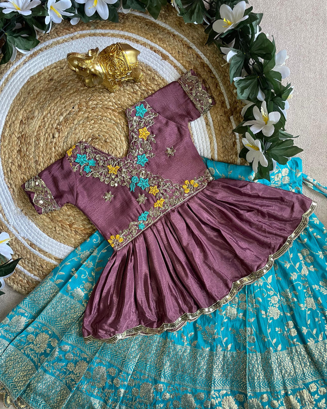 Peplum with Lehengha