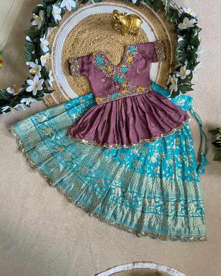 Peplum with Lehengha