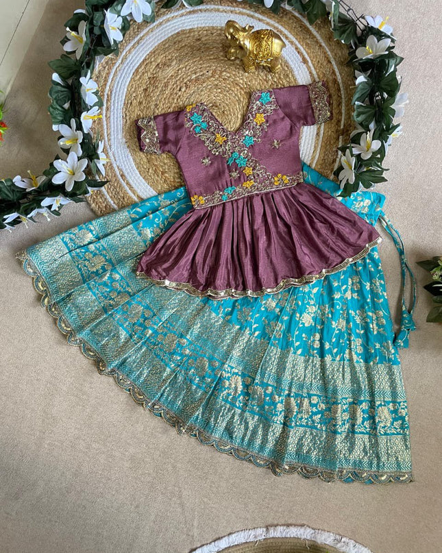 Peplum with Lehengha