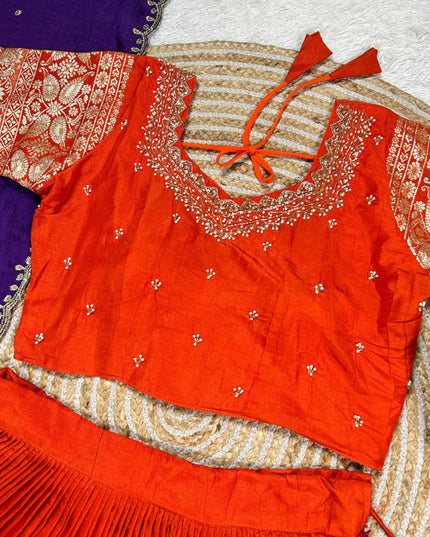 Pure Viscose Silk Lehenga