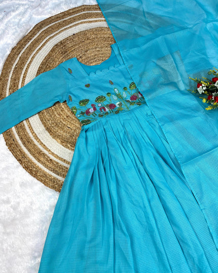 Gown with dupatta set