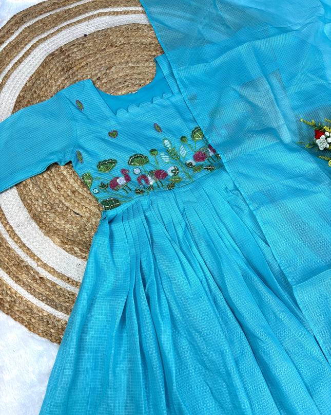 Gown with dupatta set