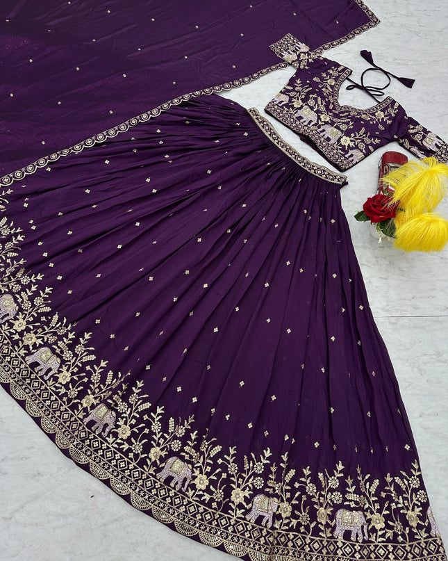 Vichitra Silk Lehenga