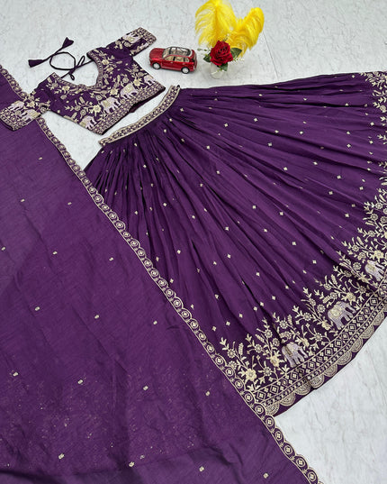 Vichitra Silk Lehenga