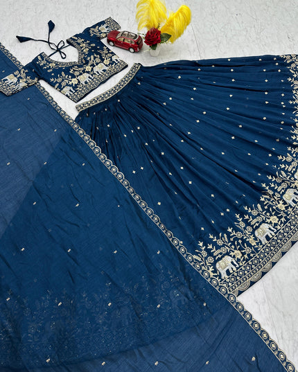 Vichitra Silk Lehenga