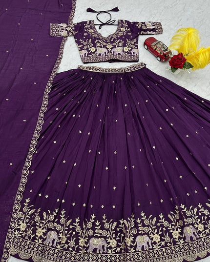 Vichitra Silk Lehenga