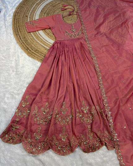 Elegant full-length maxi gown