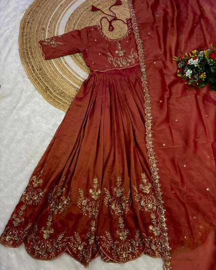 Elegant full-length maxi gown