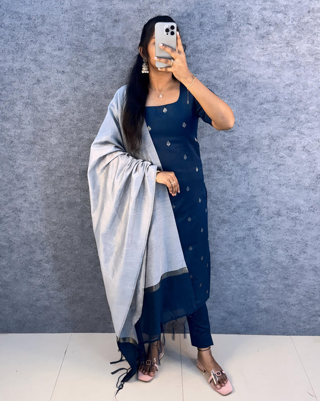 Premium Quality Silk cotton 3 piece set