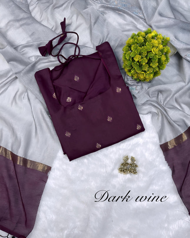 Premium Quality Silk cotton 3 piece set