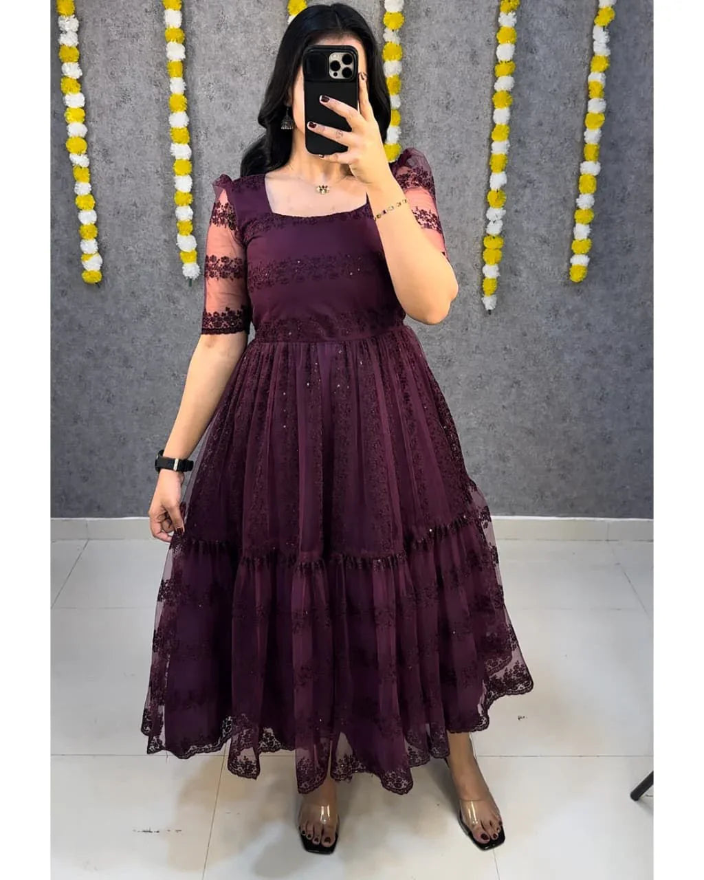 Sequin Work Frocks