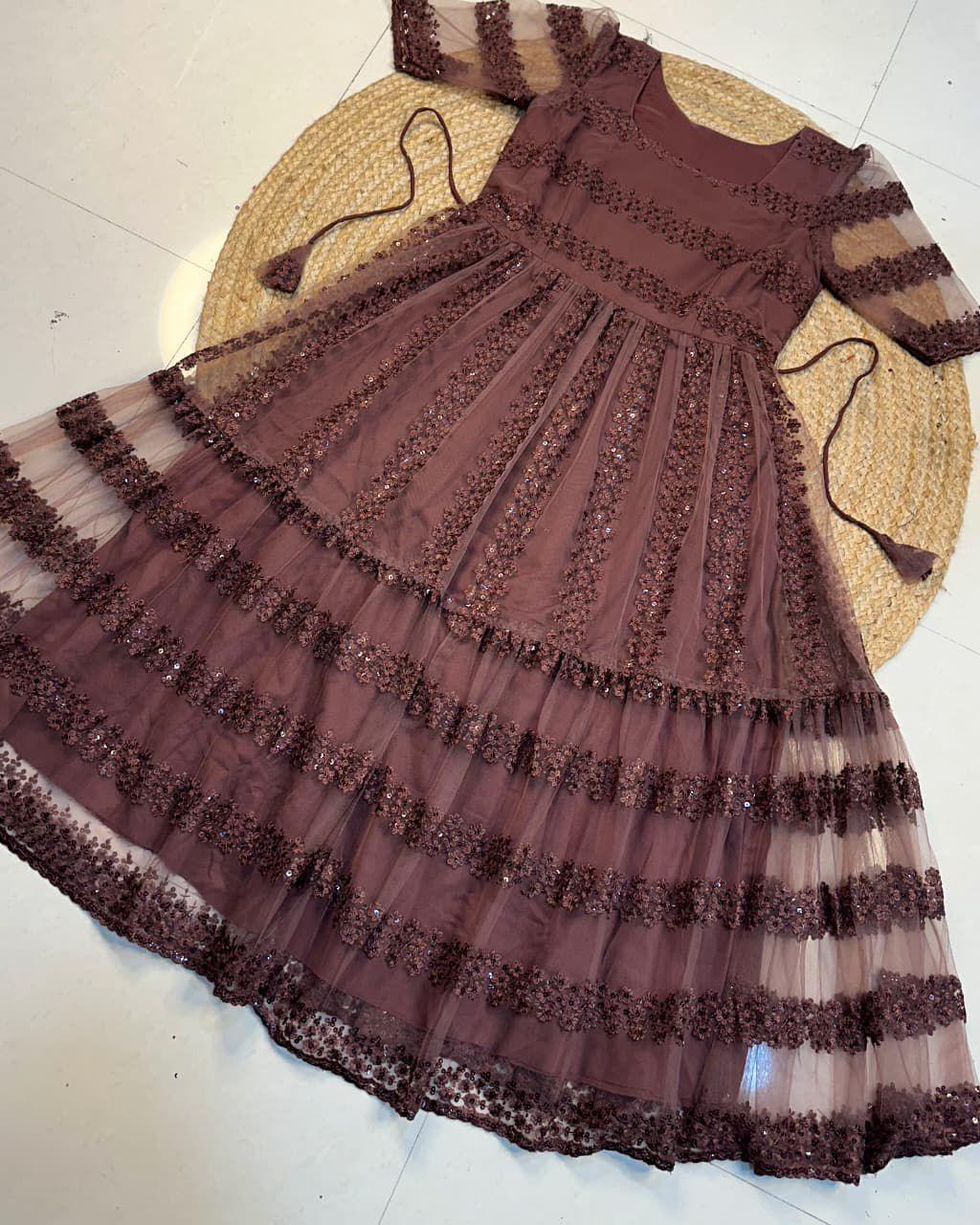 Sequin Work Frocks