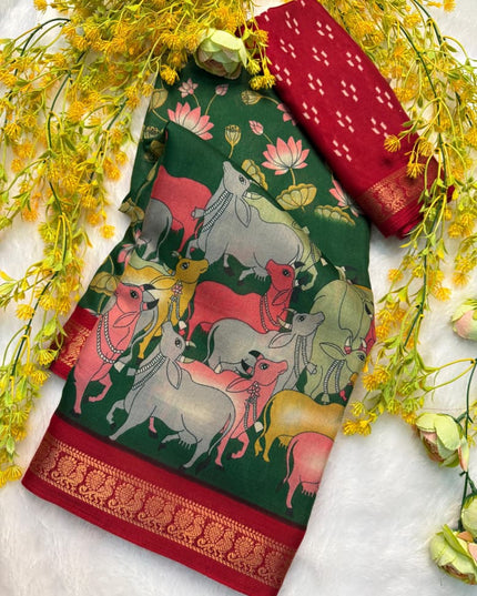 Soft mul mul cotton silk sarees