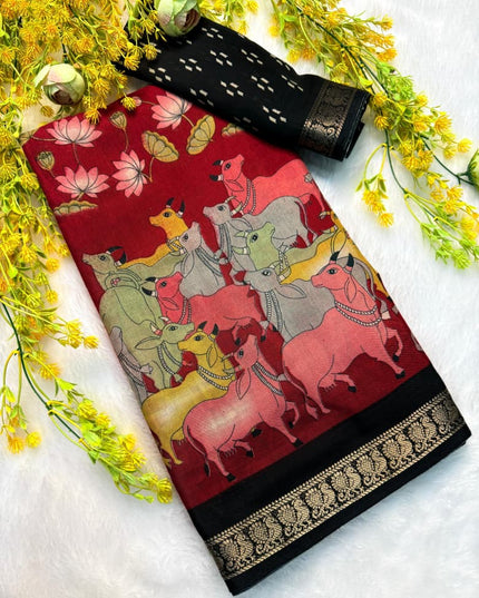 Soft mul mul cotton silk sarees