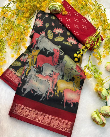 Soft mul mul cotton silk sarees