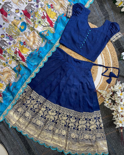 Kalamkari Kids Half-saree