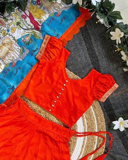 Kalamkari Kids Half-saree