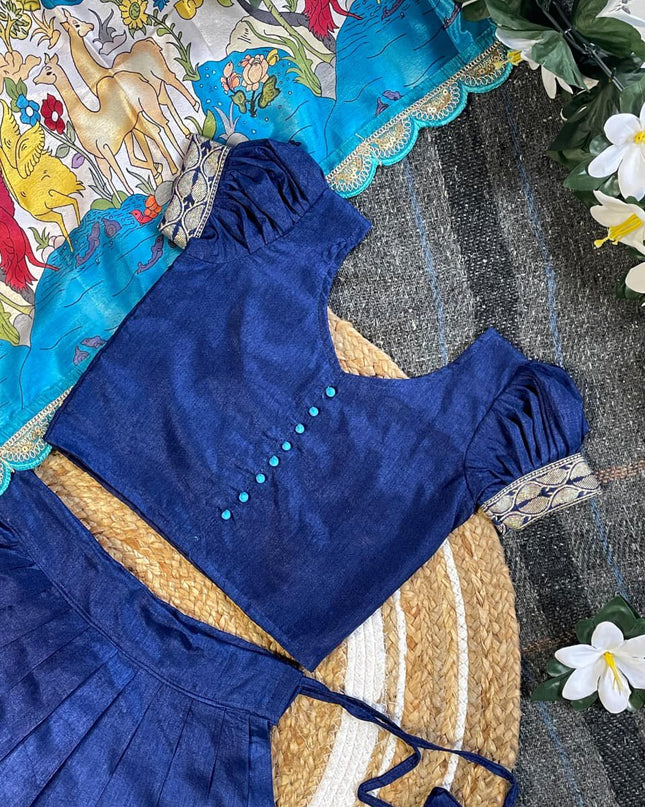 Kalamkari Kids Half-saree