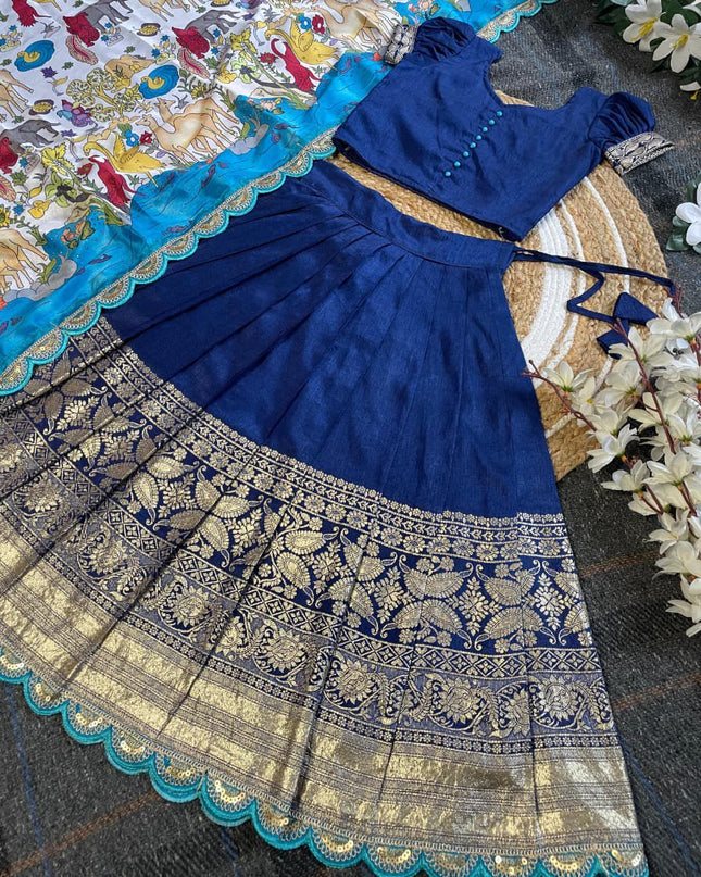 Kalamkari Kids Half-saree
