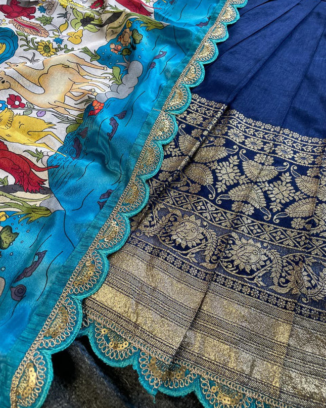 Kalamkari Kids Half-saree