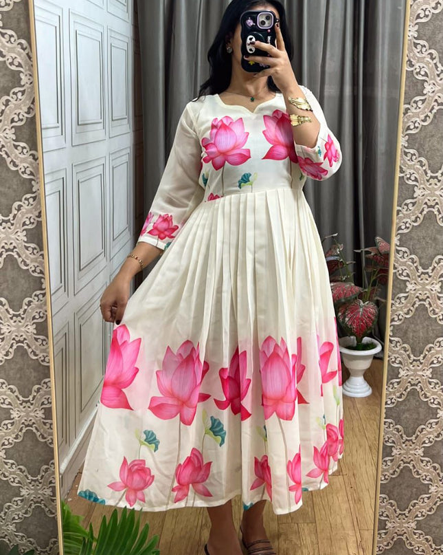 Faux Georgette Dress