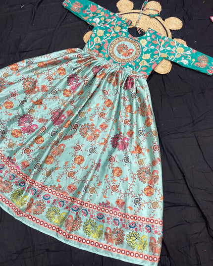 Premium Kalamkari Digital Printed Gown