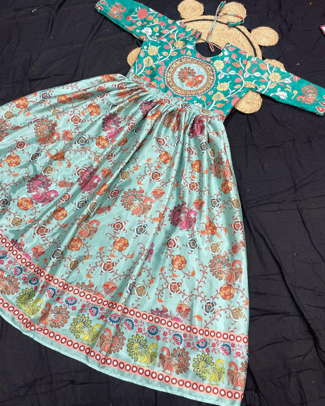 Premium Kalamkari Digital Printed Gown