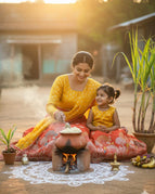 Mustard Yellow + Rust Orange / S / 2 Y