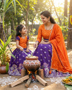 Bright Orange + Royal Purple / S / 2 Y