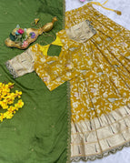 mustard yellow and olive green